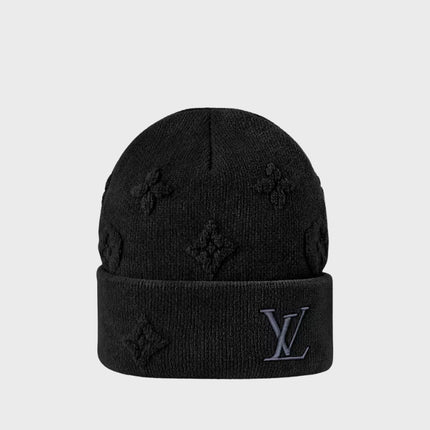 LV | Crush Monogram Beanie Black