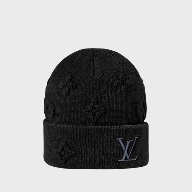 LV | Crush Monogram Beanie Black