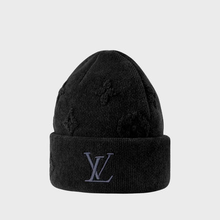 LV | Crush Monogram Beanie Black